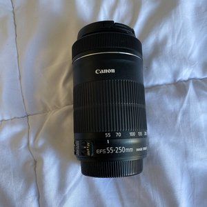 Canon EF-S 55-250mm f/4-5.6 IS STM Lens, like new